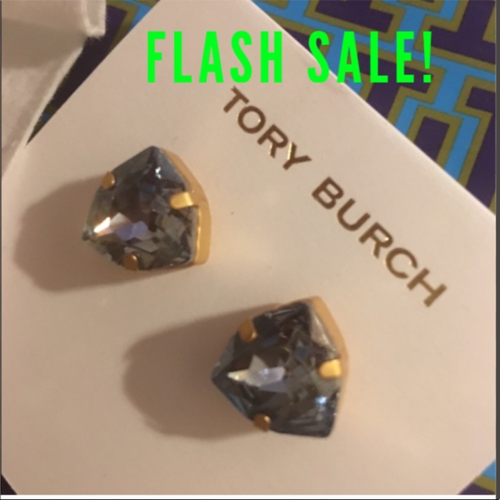 NWT Tory Burch Trilliant Earrings Blue - Picture 1 of 5